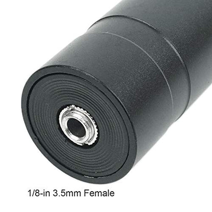 1/4-Inch 6.35mm Mono Male to 1/8-Inch 3.5mm Female Audio Adapter Connector Converter for Microphone Amplifier Sound Console Sound Pickup Headphone