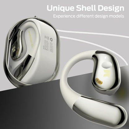 Monster Open Ear AC360, Wireless Bluetooth Rotary Earphone, with Lanyard, Upgraded Bluetooth 6.0, Touch Control, 24h Long Battery Life, IPX5 Waterproof,Long-Lasting Wear Without Fatigue