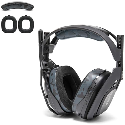 WC Mod Kit A50 - Earpads & Headband for Astro A50 Gen 4/5 / A50x | Made by Wicked Cushions | Cooling Gel Earpads and Matching Headband that offer Enhanced Comfort & Durability | Black Camo - color: Black Camo