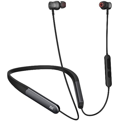 Rythflo Bluetooth Headphones, 150H Playtime Wireless Bluetooth Earbuds w/Mic in-Ear Magnetic Neckband Earphone, IPX7 Sweatproof Deep Bass Headset for Home, Traveling, Outdoor, Business Trips - color: Black