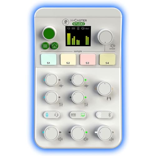 Mackie M-Caster Studio Desktop Live Streaming Mixer- White - color: White, style: Live Streaming Mixer