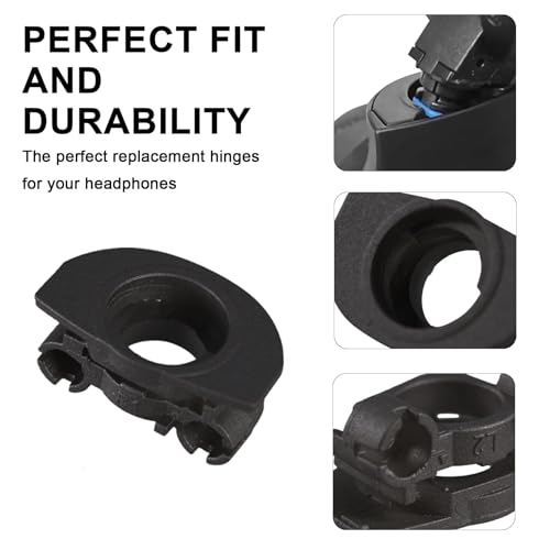 Adhiper WH-1000XM4 Hinge Swivels + U Shaped Metal Hinge Lock Grove Replacement for Sony WH-1000XM4 Headphone,Replacement Parts Accessories Hinge Spins(Black) - color: Black