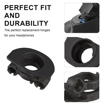 Adhiper WH-1000XM4 Hinge Swivels + U Shaped Metal Hinge Lock Grove Replacement for Sony WH-1000XM4 Headphone,Replacement Parts Accessories Hinge Spins(Black) - color: Black