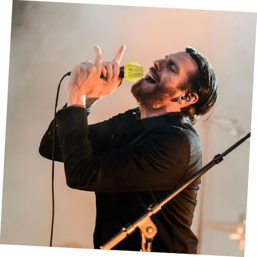 BESTonZON 120pcs Disposable Microphone Covers Anti-splash Creative Mic Cover for Protection against Moisture Dirt for Events Karaoke and Speech