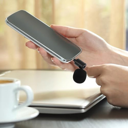 Bendable Live Streaming Microphone with 3.5mm Plug, Stereo PC and Laptop Recording Mic for Mobile Phones and Tablets, Compact Desktop Audio Accessory for Online Broadcasts