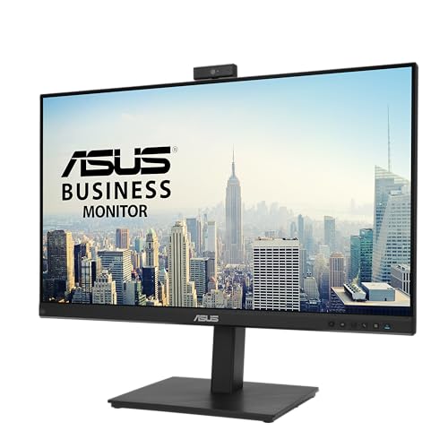 ASUS BE279QSK 27 Inch 1080P FHD Computer Monitor, Webcam, HDMI, DisplayPort - size: 27 Inch, style: Webcam Height Adjustable