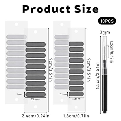 10 PCS Phone Charge Port Cleaning Tool Kit with 40 PCS Phone Speaker Cover Anti Clogging Brushes Cleaner Speaker Mesh Cover for All USB C-Port Devices 15/16/17, Black