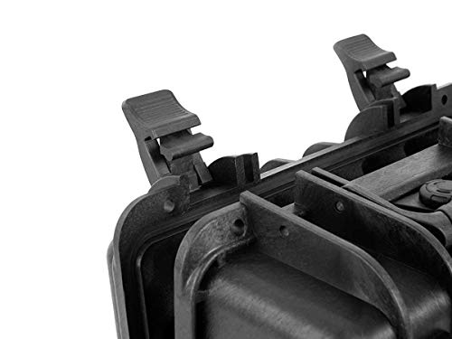 Monoprice Weatherproof/Shockproof Hard Case - IP67, Customizable Foam, 13" x 12" x 6", Black - Pure Outdoor Collection - color: Black, size: 8.9 Liter, style: Case
