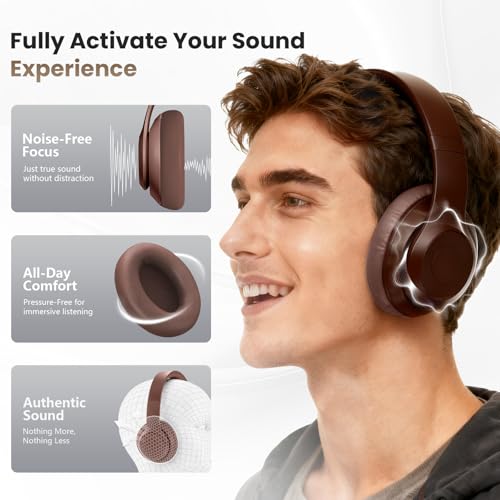 Studio Pro Headphone Ear Pads, Replacement Earpads/Cushions for Beats Studio Pro, with Premium Protein Leather, Resilient Memory Foam, Added Thickness - color: Deep-Brown