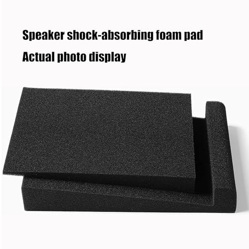 Studio Monitor Isolation Sponge Pad Vibration Dampening Shock Absorbing Base Enhances Bass Response and Safe Placement Sponge Pads