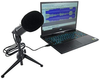 Rockville Z-Stream USB Condenser Computer Microphone for YouTube/Zoom
