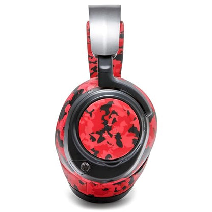 WC Side Plates for Arctis Nova Pro Wireless, Pro Wired & Nova Elite | Made by Wicked Cushions | Also fits Nova Pro Omni, 7, 7X & 7P | Red Camo - color: Red Camo
