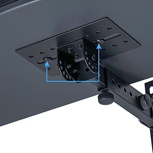 Entertainment Center Shelves Audio Stand Speaker Wall Mount Bracket Retractable Speaker Stand Media Equipment Hanger Load-Bearing 45kg Black Suitable for DVD Players, Cable Boxes