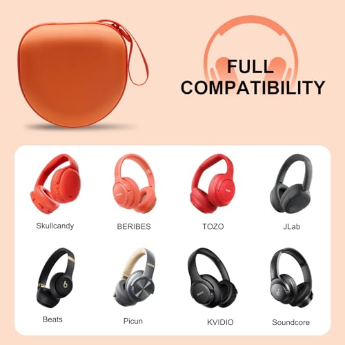 Headphone Case for Skullcandy Crusher/Hesh/Evo Headphone, Orange - color: Orange