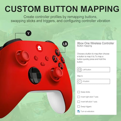 NINIFEI For Xbox One Controller,Wireless Gaming Xbox Controller - color: red