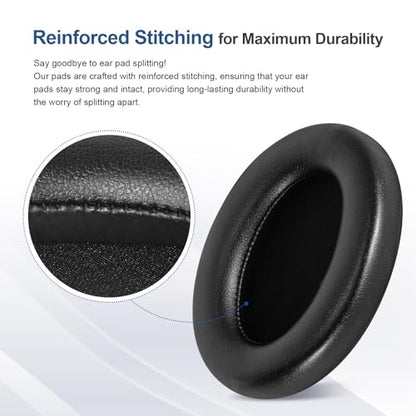 Aurivor Ear Pads for Sony WH-1000XM3 Headphones, Replacement XM3 Earpads Cushions with Soft Protein Leather, Noise Isolation Memory Foam, Reinforced Sealing
