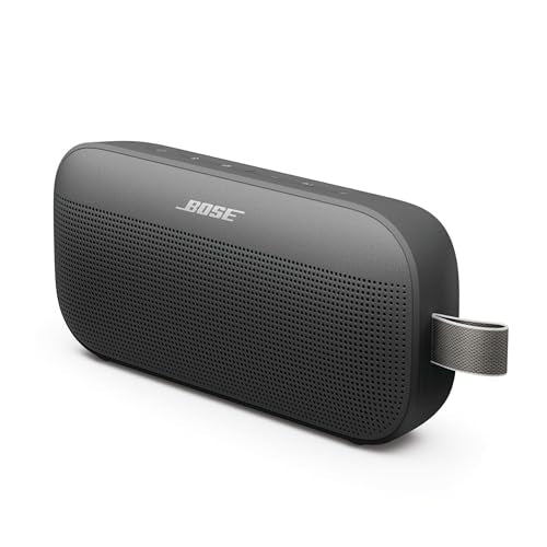 Bose SoundLink Flex Bluetooth Speaker (2nd Gen) - Portable Outdoor Speaker with Hi-Fi Audio, Waterproof and Dustproof, USB-C, Up to 12 Hours Battery Life, Black - color: Black