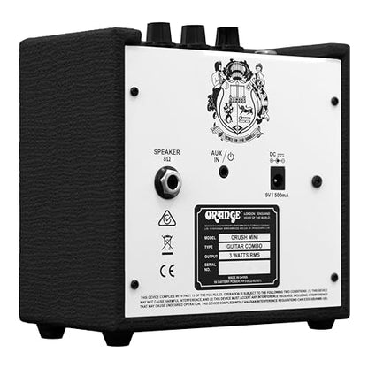 Orange Amps Crush Mini 3W - Black - color: Black