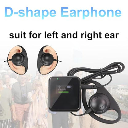 Wireless Tour Guide System, Tour Guide Microphone and Speaker Tour Guide Headsets, 1 Transmitter 30 Receivers 1 Charger 1 Storage Case, Headsets System for Training Church Factory - color: 30 Receivers & 1 Transmitter