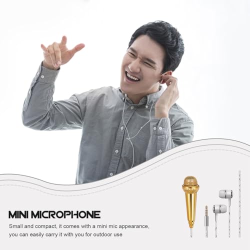 YARNOW 2pcs Portable Tiny Microphone for Phone Video Recording