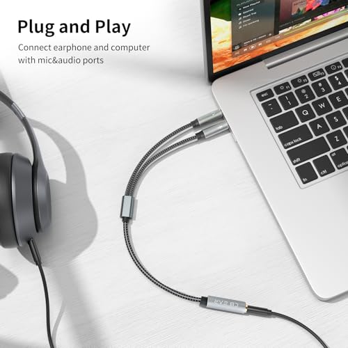 H HIFIHEAR KBEAR KA01 Headphone Splitter for Computer,2Pack - size: 3.5MM-2Pack
