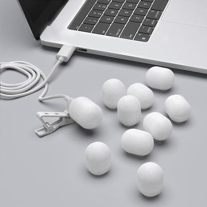 Foam Cover for Lavalier Lapel Microphone, Windscreen for Mini Clip-On Lav MIC, Foam Cover, 10-Pack, White - color: Foam Cover, 10-Pack, White