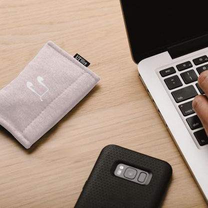 UT Wire Pocket Mobile Charger Case Pouch (Pale Pink, Earbud Case | 2 Pack) - color: Pale Pink, size: Earbud Case | 2 Pack