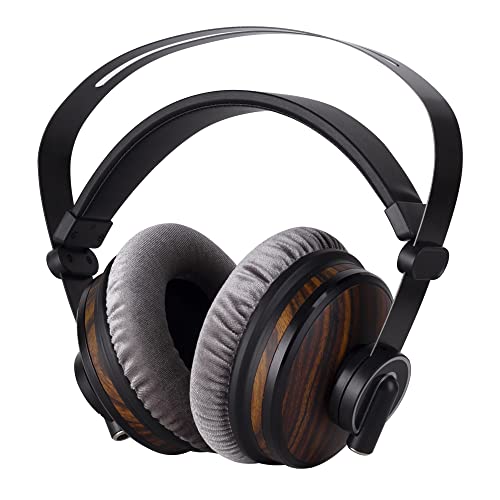 lotoraia HiFi Music Studio Monitor Headphones - 50mm Drivers Unit and 3.5mm/6.35mm Jack, Wired Over Ear Headphones for Music, DJ Mixing, Audiophile and AMP Computer Recording