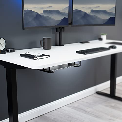 VIVO Universal Under Desk Laptop Storage Mount, Tablet Mounting Brackets, Under Table Hidden Docking Station Holder, Multimedia Device Bracket, 3 Parts, Mount-UDLS1