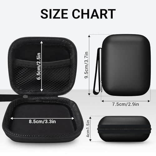Aocii Hearing Aid Case for Portable Charging Case, Comes with Hearing Aid Cleaning Tool, Compatible with Both New Generation Earplug Hearing Aids and Older Hearing Aids - color: black