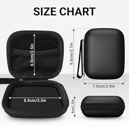 Aocii Hearing Aid Case for Portable Charging Case, Comes with Hearing Aid Cleaning Tool, Compatible with Both New Generation Earplug Hearing Aids and Older Hearing Aids - color: black