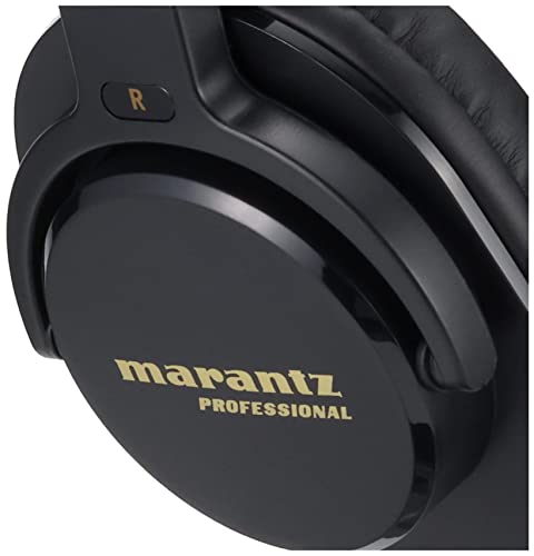 Marantz Pro Monitor Headphones, Enclosed Over-Ear Headphones, Wired 40mm Diameter Driver, Musical Instrument Playing, Distribution, DJ, Gaming, Telework, MPH-1 - style: 40mm headphones