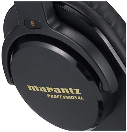 Marantz Pro Monitor Headphones, Enclosed Over-Ear Headphones, Wired 40mm Diameter Driver, Musical Instrument Playing, Distribution, DJ, Gaming, Telework, MPH-1 - style: 40mm headphones