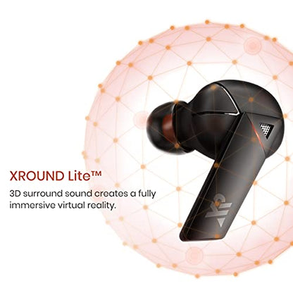 AERO True Wireless Gaming Earbuds, 50ms Ultra-Low Latency, Lite Surround Sound, Bluetooth 5.0 in-Ear Headphones, Noise Reducing Dual-Microphones, for Android and iOS