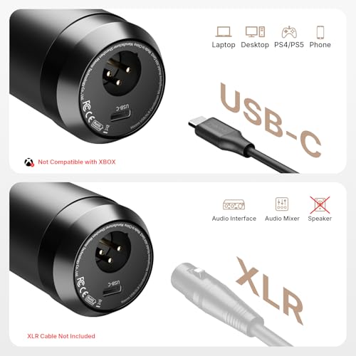 MAONO A04 Gen2 & MH700 Podcast Microphone with Studio Headphone Bundle | 192kHz/24Bit USB/XLR Condenser Cardioid Metal Mic with Software Pro Sound Chipset for Recording, Streaming, YouTube
