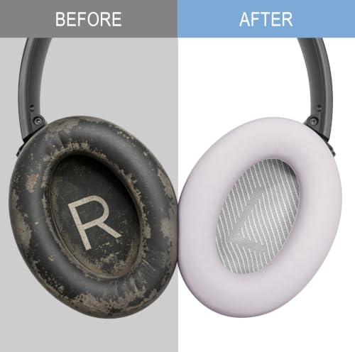 GEVO Premium Replacement Ear Pads for Bose QC35 & QC35ii Headphones - Pink | Fits QuietComfort 35 & 35ii / SoundLink 1&2 AE（Over-Ear）- Soft Protein Leather · Adaptive Memory Foam and Extra Durable - color: Petal Pink