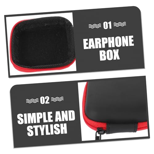 SHINEOFI Portable EVA Earbuds Case Zipper Closure Travel Organizer for Earbuds and Accessories Compact Storage Bag for Electronic Cables for Travel and Home Use