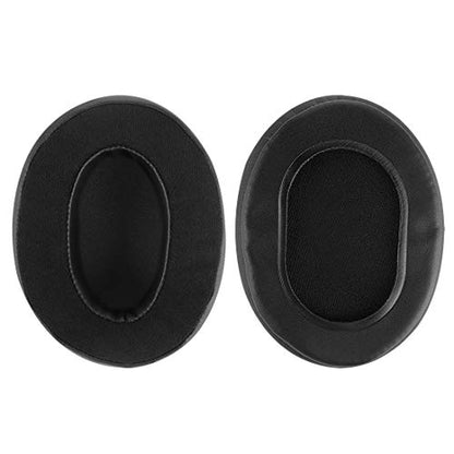 Geekria Comfort Hybrid Velour Replacement Ear Pads for Arctis, HyperX, Skullcandy, Sony, SteelSeries, Turtle Beach, and Other Large or Mid-Sized Over-Ear, Repair Parts (Black)