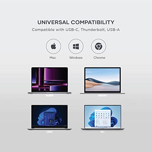 Satechi 13-in-1 Triple 4K USB-C Docking Station, 100W Charging, Audio Jack