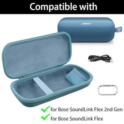Aenllosi Hard Case for Bose SoundLink Flex 2nd Gen/Bose Speaker, Blue - color: Blue, style: Hard Case for Bose SoundLink Flex 2nd Gen/Flex