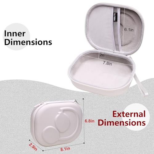 Case for JBL Tune 510BT/720BT/770NC/520BT/520C/670NC Headphone White | Hard Carrying Travel Case for JBL Live 670NC/770NC/680NC/780NC Headphones - color: White