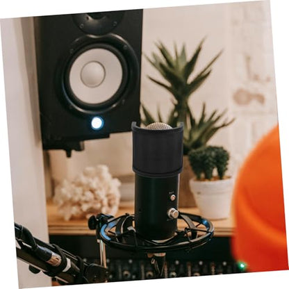 Abaodam U-shaped Double Layer Microphone Windscreen Shield for Professional Studio Recording Noise Reduction Easy to Clean Versatile for Live Streaming and Voice Recognition