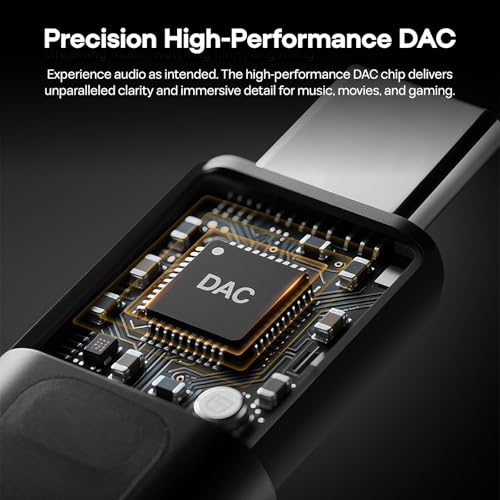 KZ AM02 USB C to 3.5mm Portable DAC Decoding IEM Amplifier Audio Adapter