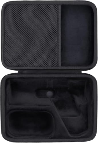 Aenllosi Hard Case for Shure SM7B/MV7/SM7dB Vocal Dynamic Microphone, Black | EVA case construction, Water-resistant design, Impact-resistant design, Case only - size: Shure SM7B/MV7