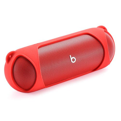 Silicone Case Compatible with Beats Pill Wireless Bluetooth Speaker,Travel Silicone Protective Cover with Shoulder Strap for Beats Pill Bluetooth Speaker (Red) - color: Red