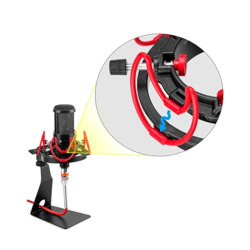 Universal Microphone Shock Mount Adjustable Microphone Stand for All Microphones Size at 18mm-57mm