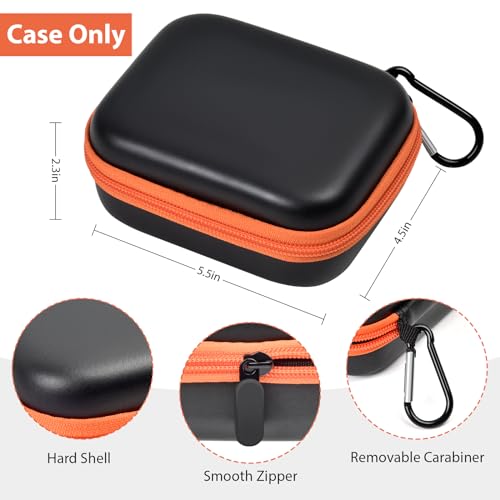 Black Case for JBL Wireless Two Microphone System & Portable Satellite Communicator Storage Bag with Accessories