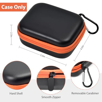 Black Case for JBL Wireless Two Microphone System & Portable Satellite Communicator Storage Bag with Accessories