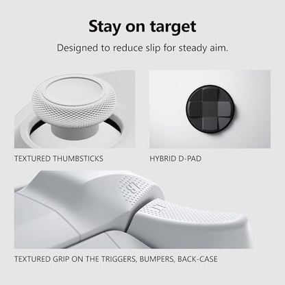 XBOX Wireless Gaming Controller | Robot White | Consoles, PCs, TVs, mobile, and more | Textured Grip | Wireless, Bluetooth, USB-C Connectivity - style: Robot White