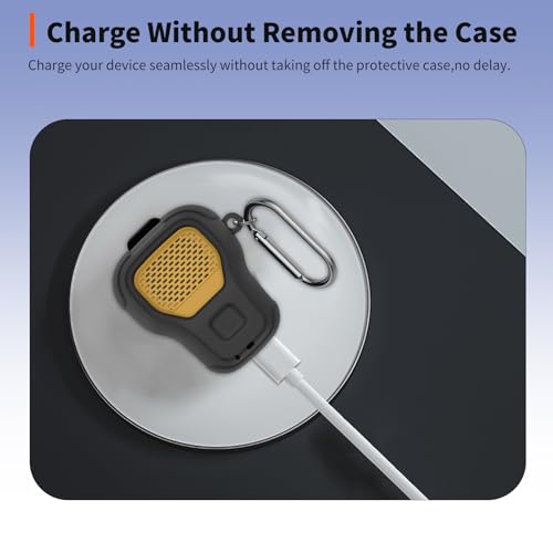 for DEWALT Wearable Bluetooth Speaker Case (Updated Version) – Soft Silicone Protective Cover,Dustproof Shockproof Anti-Scratch Sleeve for DEWALT Wearable Speaker,Black